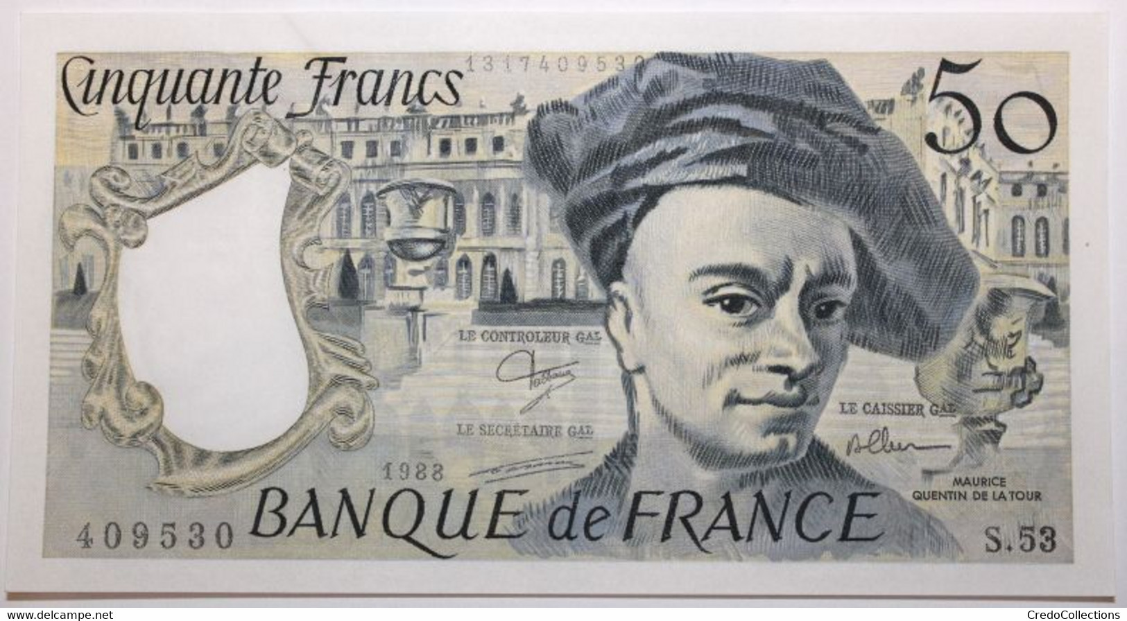 France - 50 Francs - 1988 - PICK 152d.1 / F67.14 - SPL - 50 F 1976-1992 ''Quentin De La Tour''