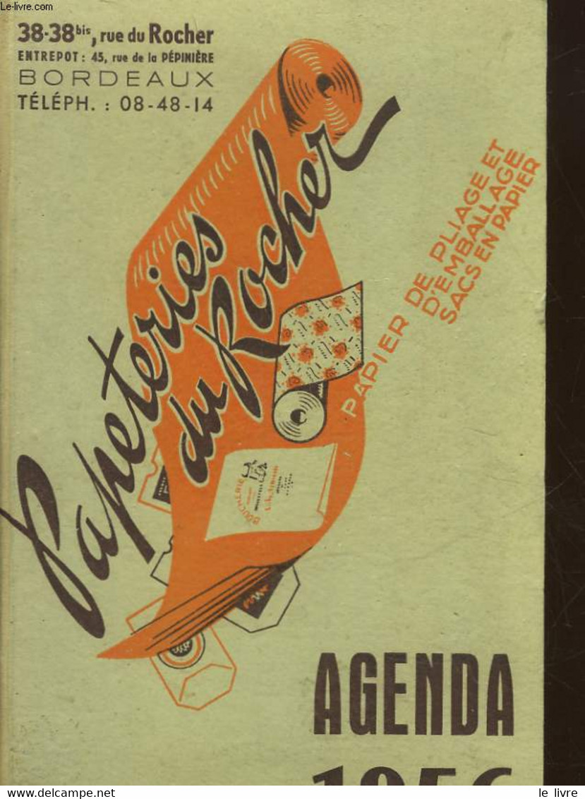 AGENDA - PAPETERIES DU ROCHER - 1956 - COLLECTIF - 1956 - Agenda Vírgenes