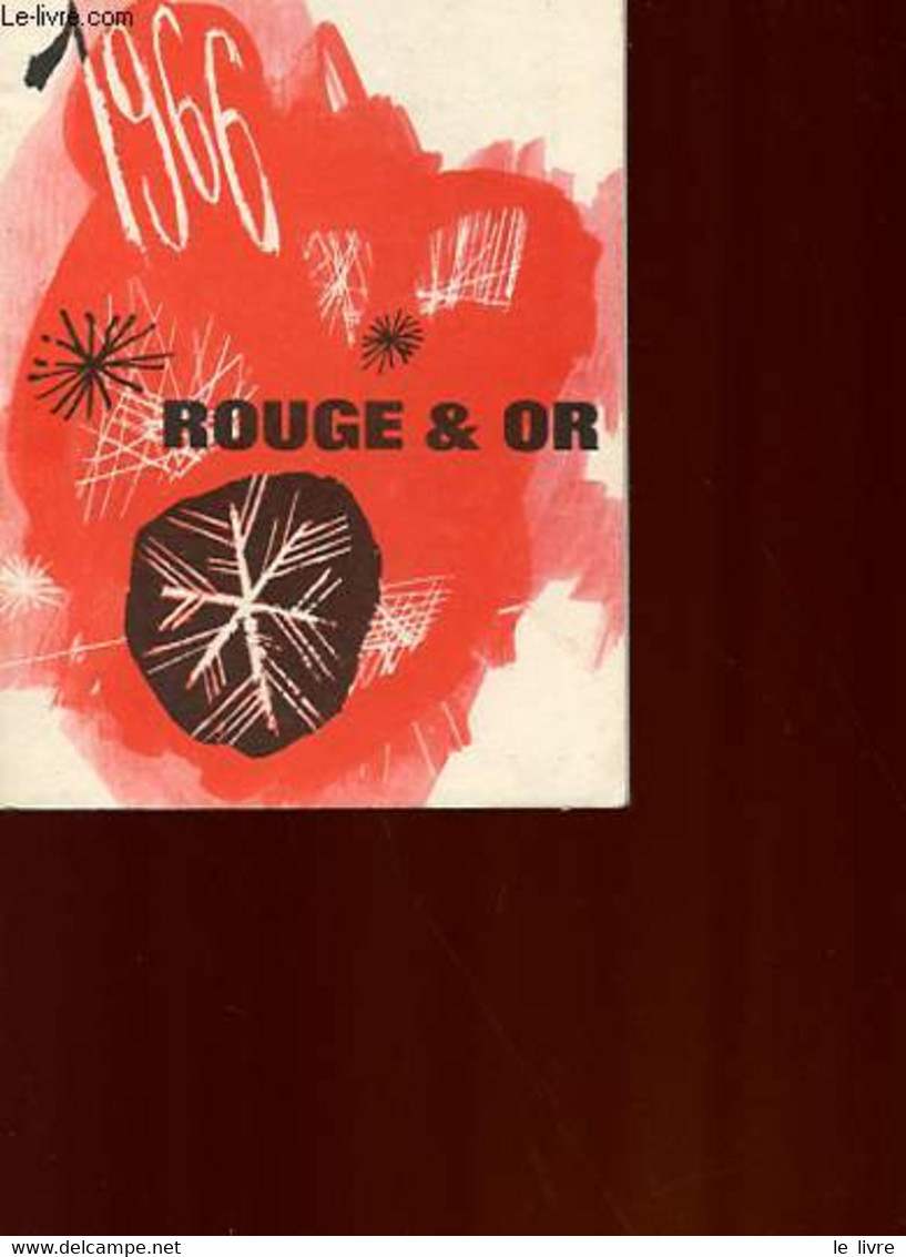 CATALOGUE - ROUGE ET OR - COLLECTIF - 1966 - Agendas & Calendarios