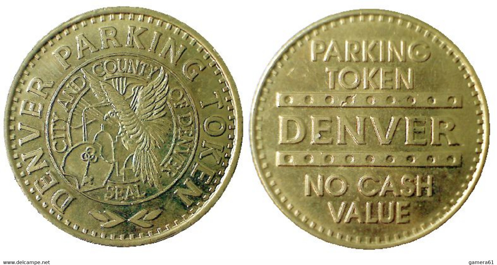 02957 GETTONE TOKEN JETON FICHA PARCHEGGIO PARK MUNZE DENVER PARKING TOKEN - Other & Unclassified