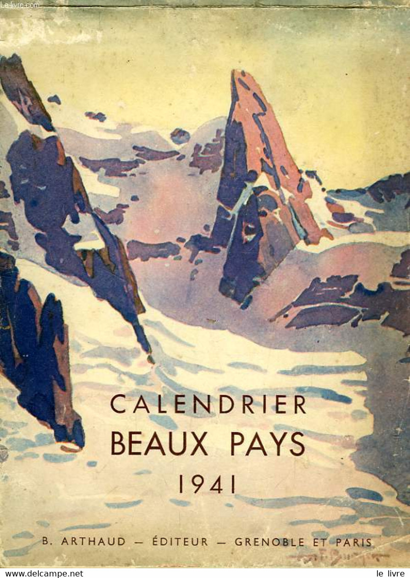 CALENDRIER BEAUX PAYS, 1941 - COLLECTIF - 1941 - Agendas & Calendarios