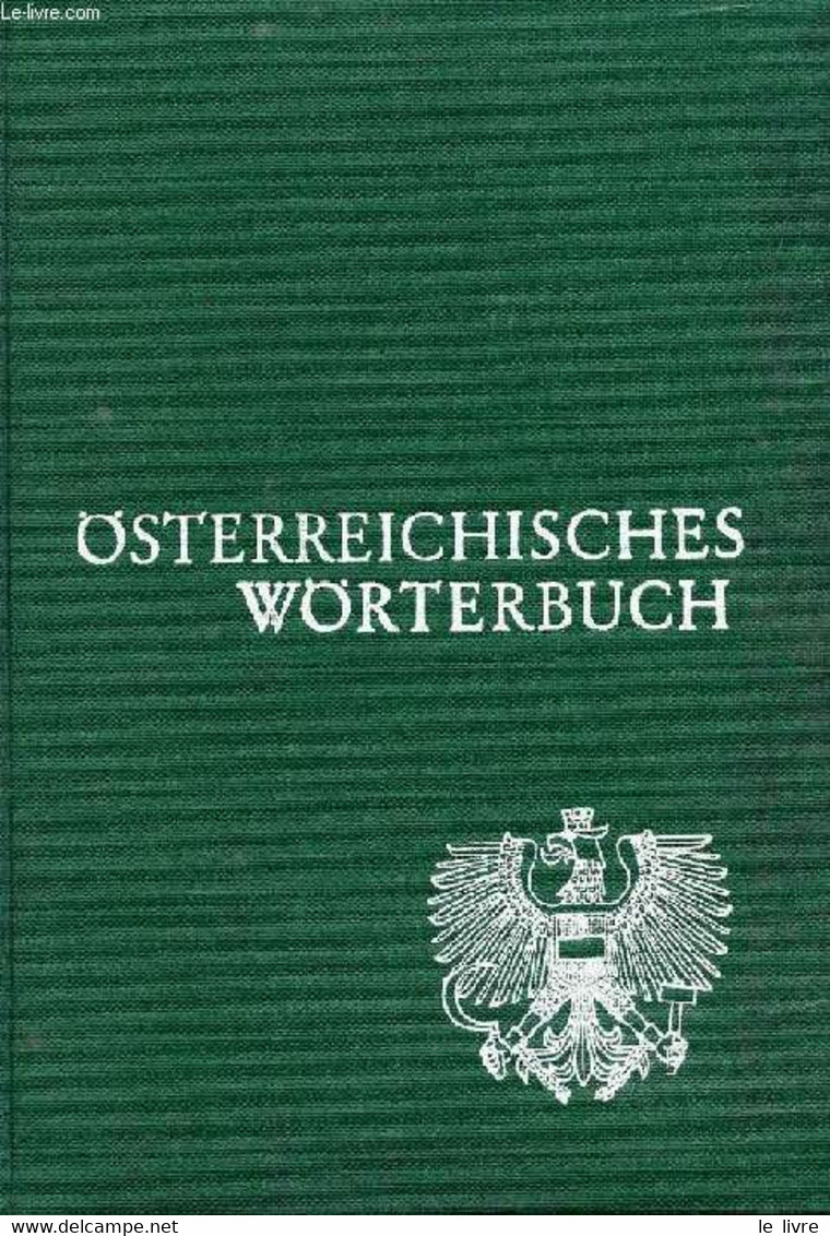 ÖSTERREICHISCHES WÖRTERBUCH, MITTLERE AUSGABE - COLLECTIF - 1951 - Atlanten