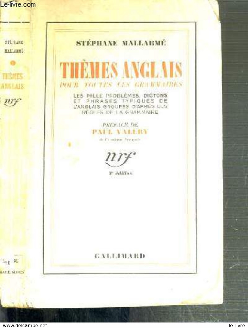 THEMES ANGLAIS POUR TOUTES LES GRAMMAIRES - LES MILLE PROBLEMES, DICTONS ET PHRASES TYPIQUES DE L'ANGLAIS GROUPES D'APRE - English Language/ Grammar