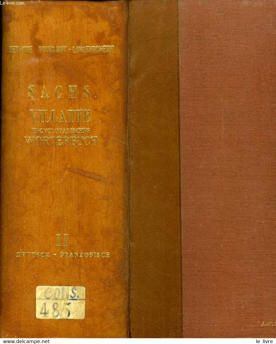 ENCYKLOPÄDISCHES FRANZÖSISCH-DEUTSCHES UND DEUTSCHES-FRANZÖSISCHES WÖRTERBUCH, 2 THEILE (DICTIONNAIRE ENCYCLOPEDIQUE FRA - Atlas