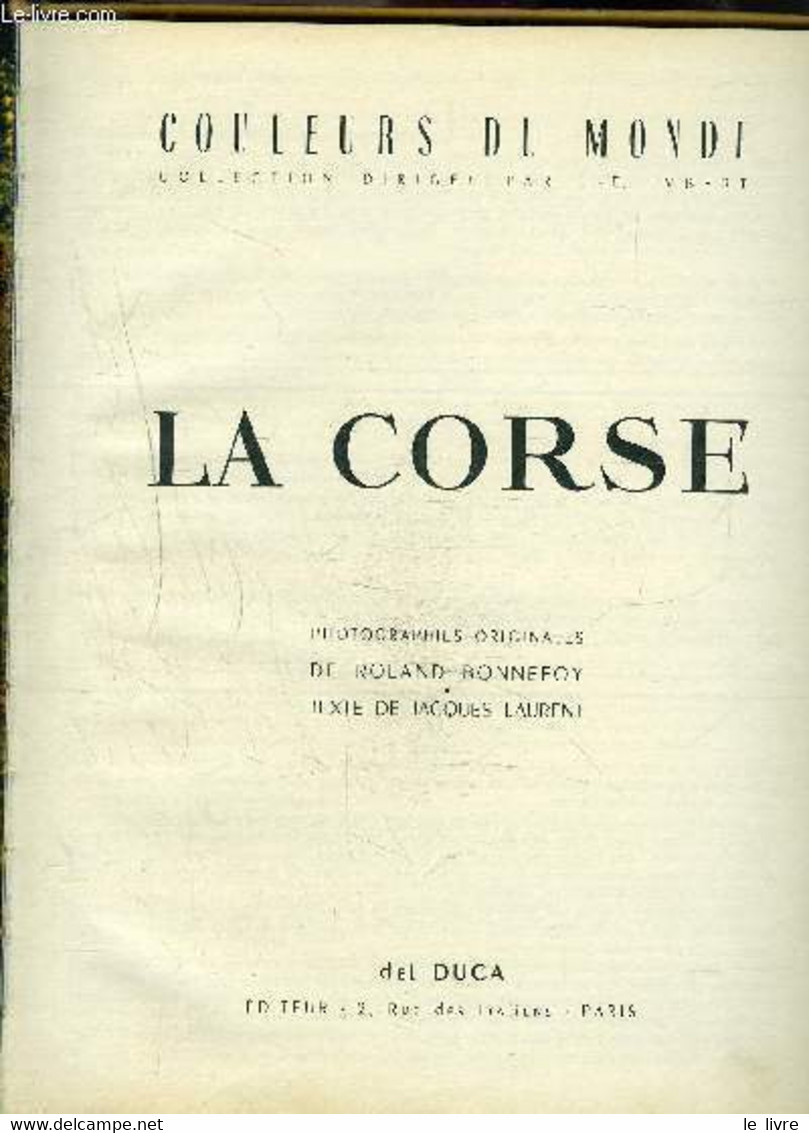 LA CORSE - COLLECTIF - 0 - Corse