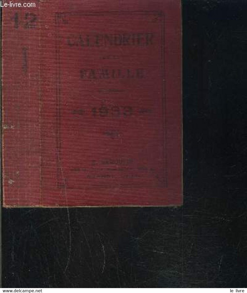 CALENDRIER DE LA FAMILLE 1933- N°12 - COLLECTIF - 1932 - Agendas & Calendarios