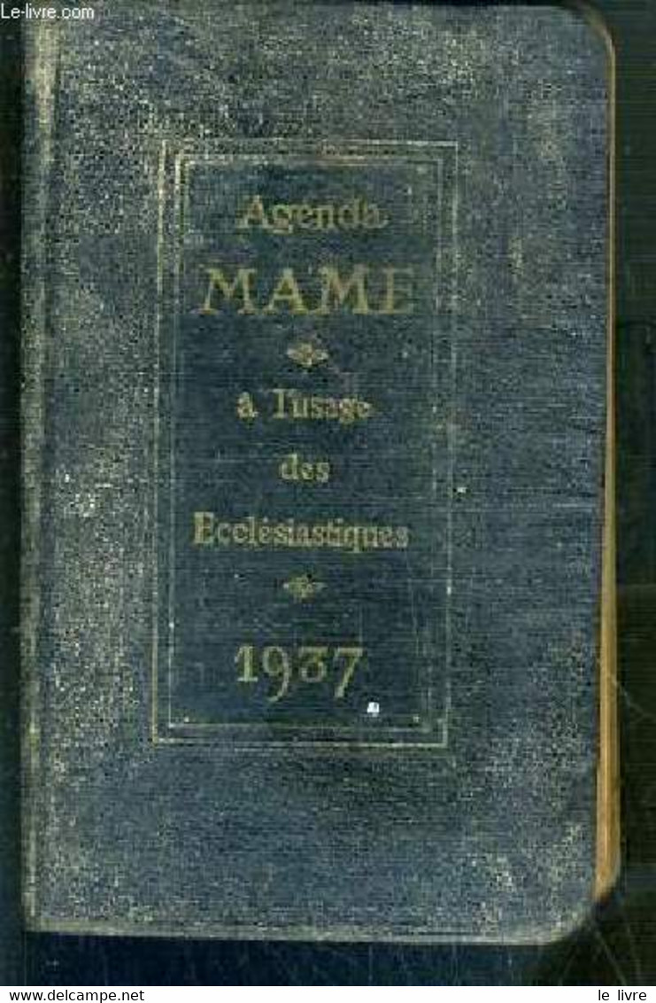 AGENDA MAME A L'USAGE DES ECCLESIASTIQUES 1937 - COLLECTIF - 1937 - Agenda Vírgenes