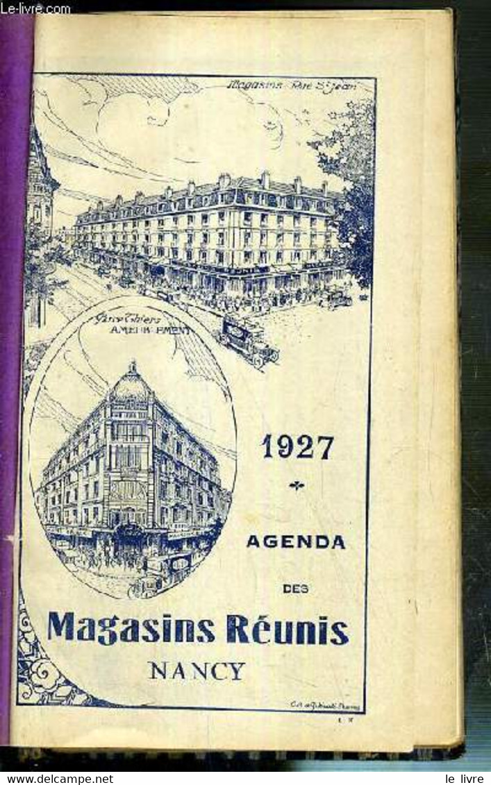 AGENDA DES MAGASINS REUNIS - NANCY 1927 - COLLECTIF - 1926 - Terminkalender Leer