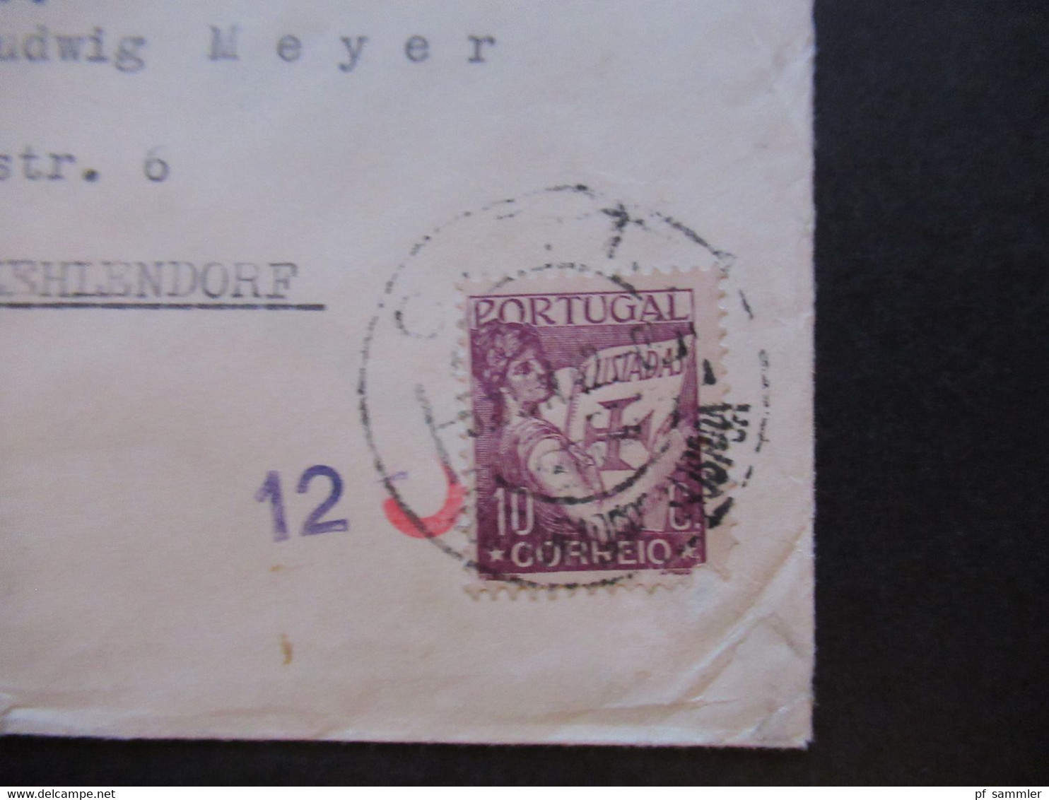 Portugal 1942 Zensurbeleg OKW Mehrfachzensur Einschreiben Lisboa - Berlin Mit Luftpost / Flugpostmarke Nr. 594 MiF - Cartas & Documentos