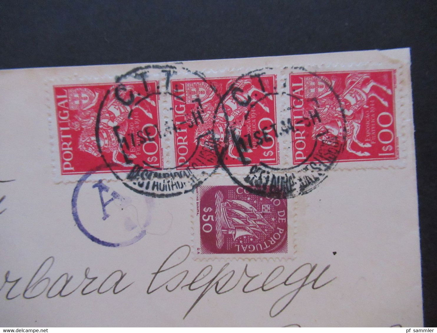 Portugal 1944 Zensurbeleg OKW Mehrfachzensur § Stempel Nach Hartberg Oststeiermark Ostmark BM Ausstellung Nr. 667 (3) - Storia Postale