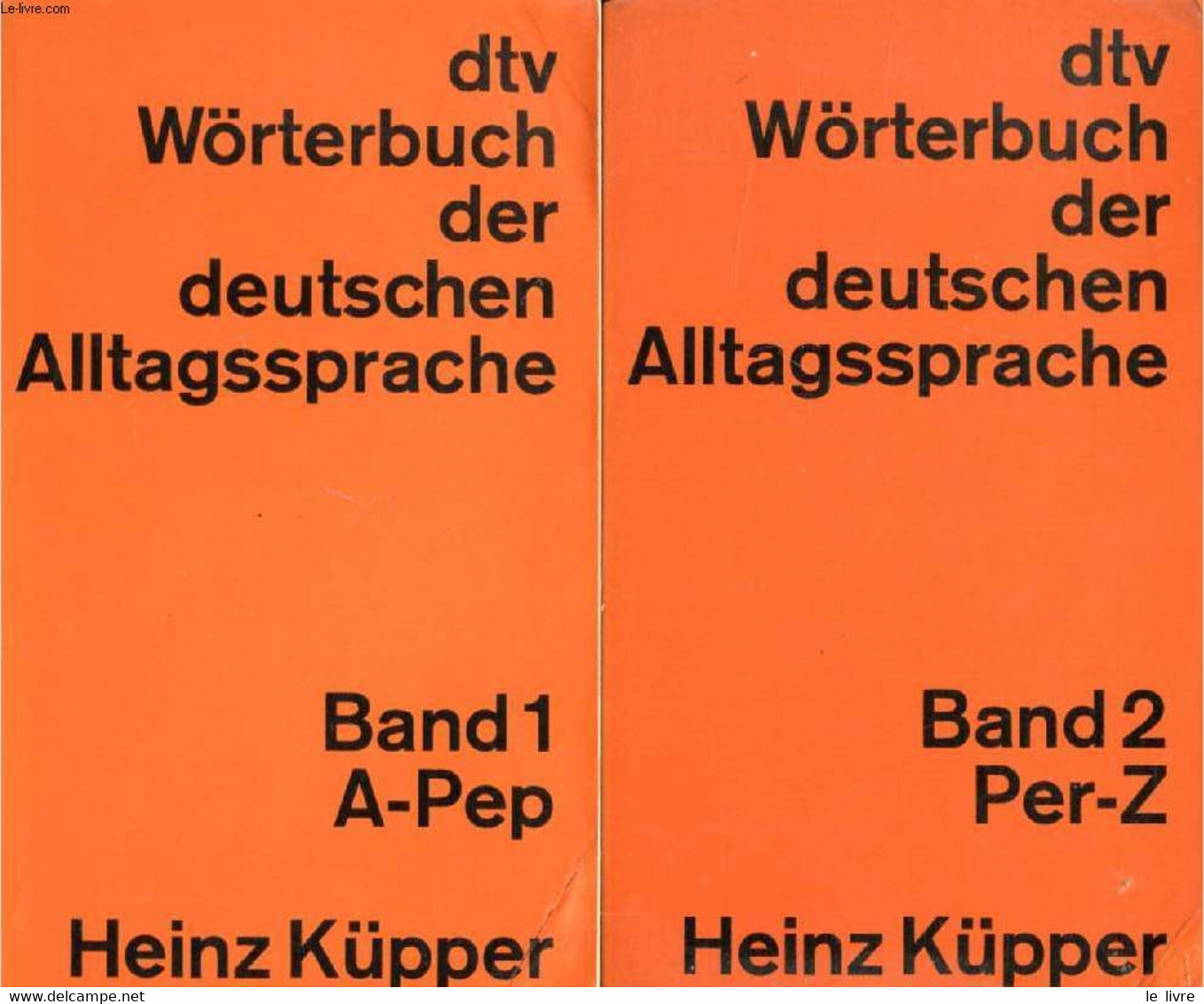 DTV WÖRTERBUCH DER DEUTSCHEN ALLTAGSSPRACHE, 2 BÄNDEN - KÜPPER Dr. HEINZ - 1971 - Atlanten