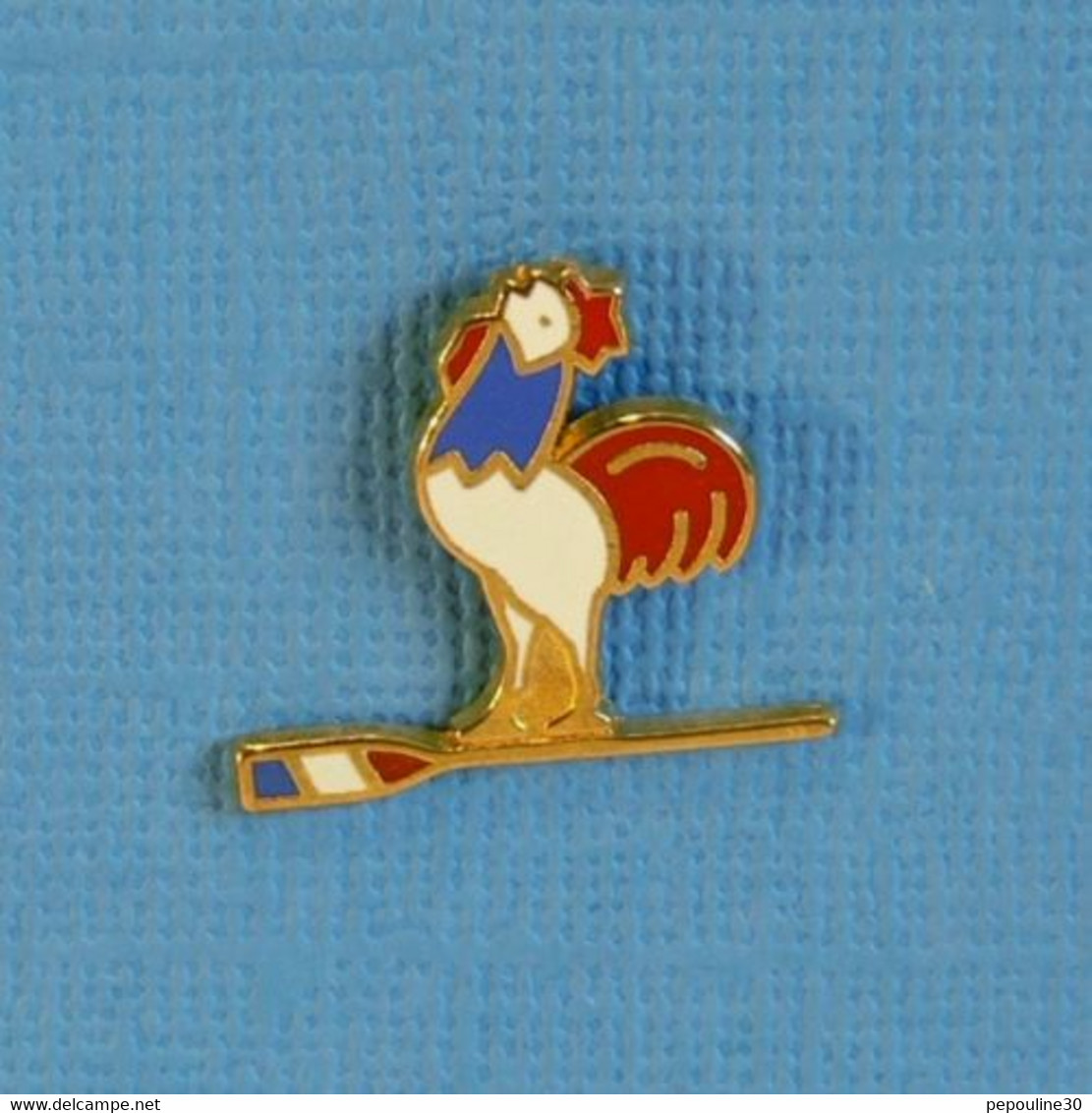 1 PIN'S //  ** COQ TRICOLORE / FÉDÉRATION FRANÇAISE D'AVIRON ** - Canottaggio