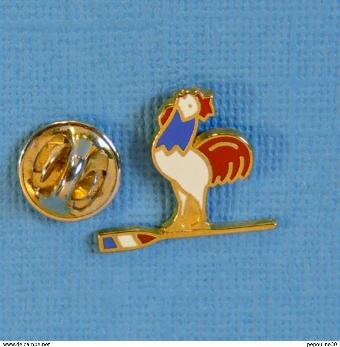 1 PIN'S //  ** COQ TRICOLORE / FÉDÉRATION FRANÇAISE D'AVIRON ** - Aviron