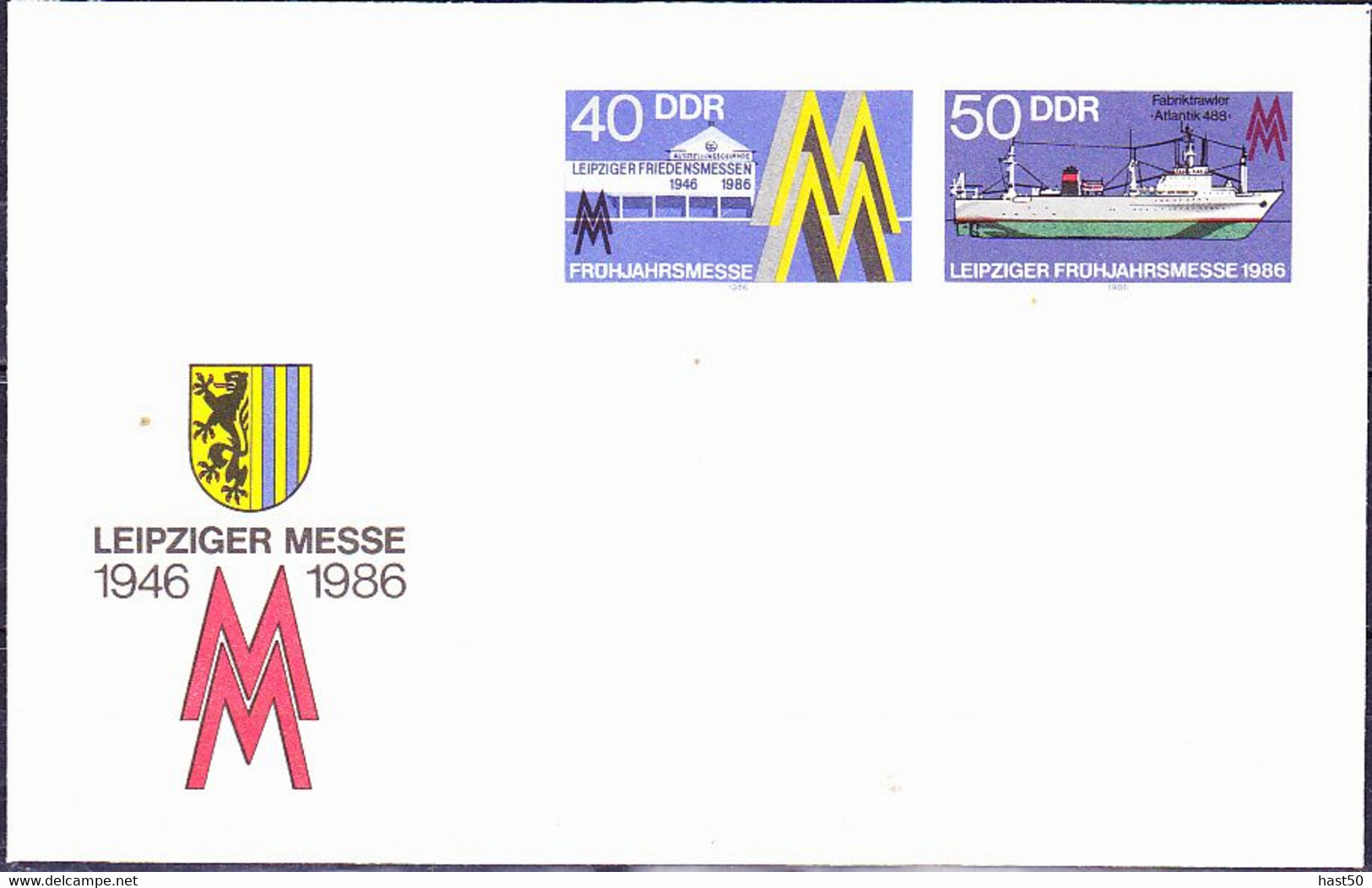 DDR GDR RDA - Umschlag  Leipziger Messe (MiNr: U 4) 1986 - Siehe Scan - Umschläge - Ungebraucht