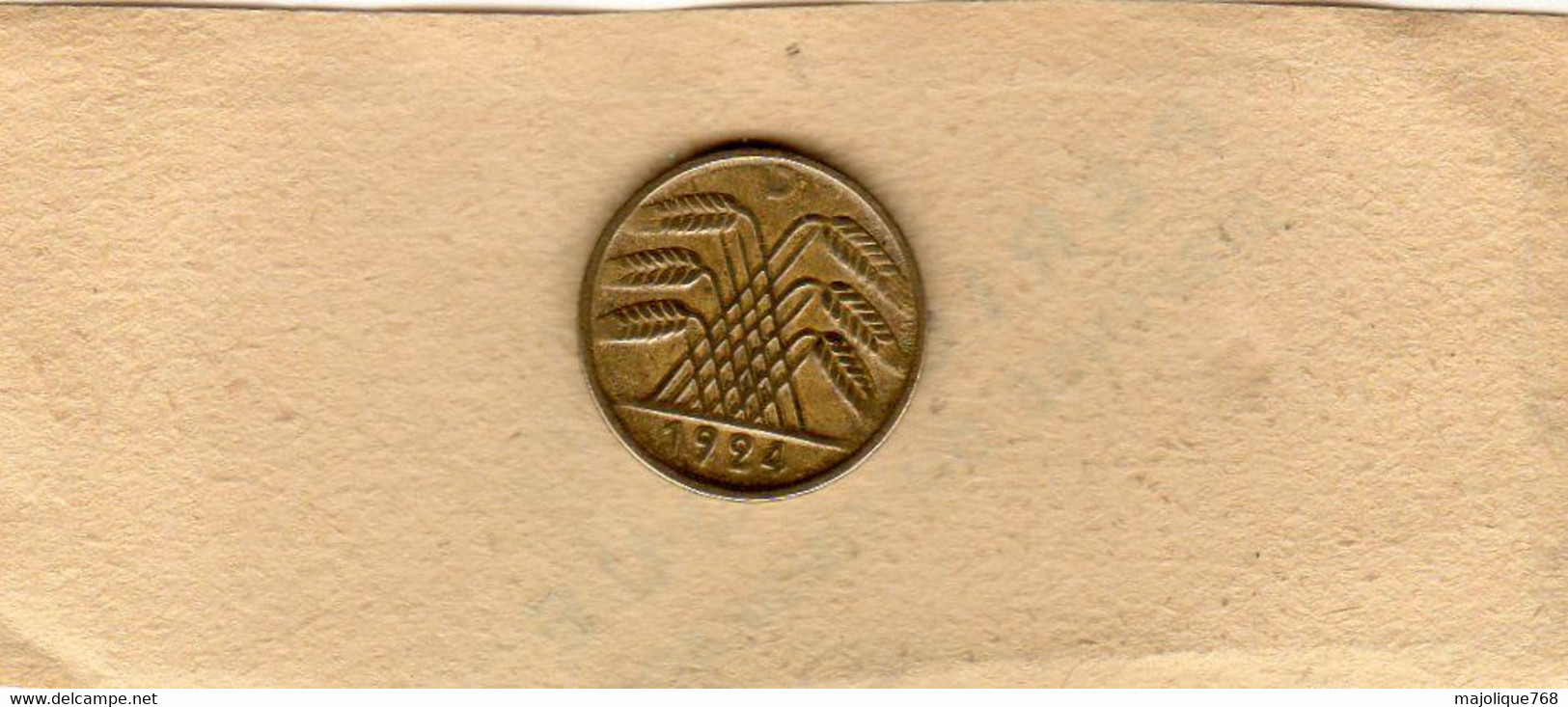Monnaies D'Allemagne : Republique De Weimar 5 Reichspfennig 1924 Lettre D Munich Bronze-aluminium En TTB - - 5 Rentenpfennig & 5 Reichspfennig
