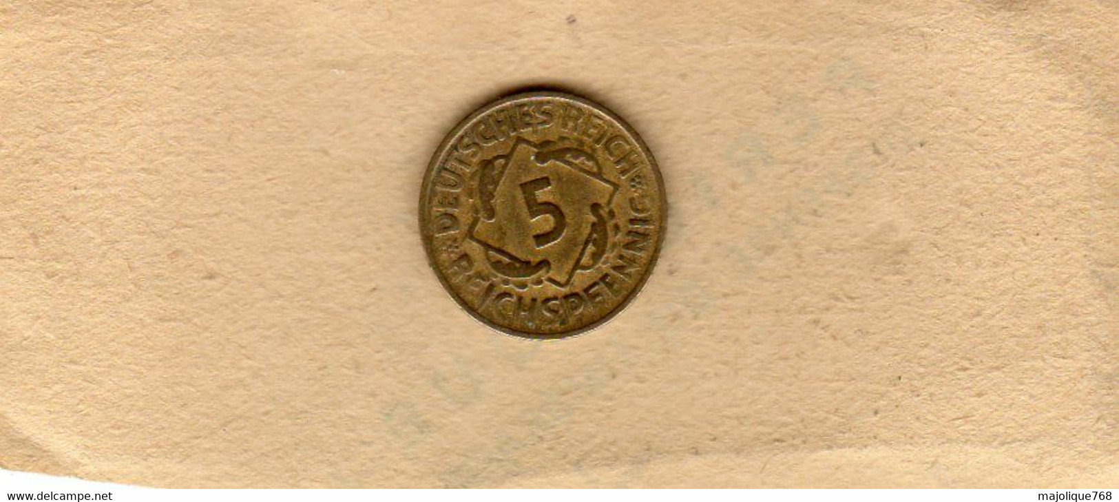 Monnaies D'Allemagne : Republique De Weimar 5 Reichspfennig 1924 Lettre D Munich Bronze-aluminium En TTB - - 5 Rentenpfennig & 5 Reichspfennig