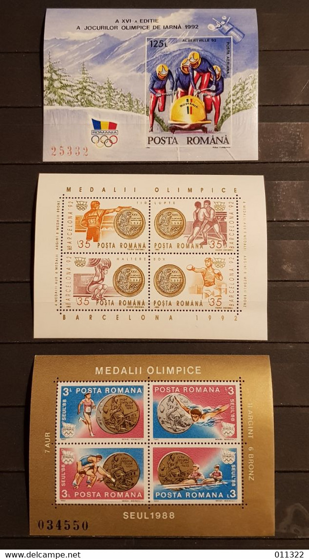 ROMÂNIA SPORTS LOT 14 BLOCKS +M/SHEETS PERFORED &IMPERFORED MNH - Andere & Zonder Classificatie