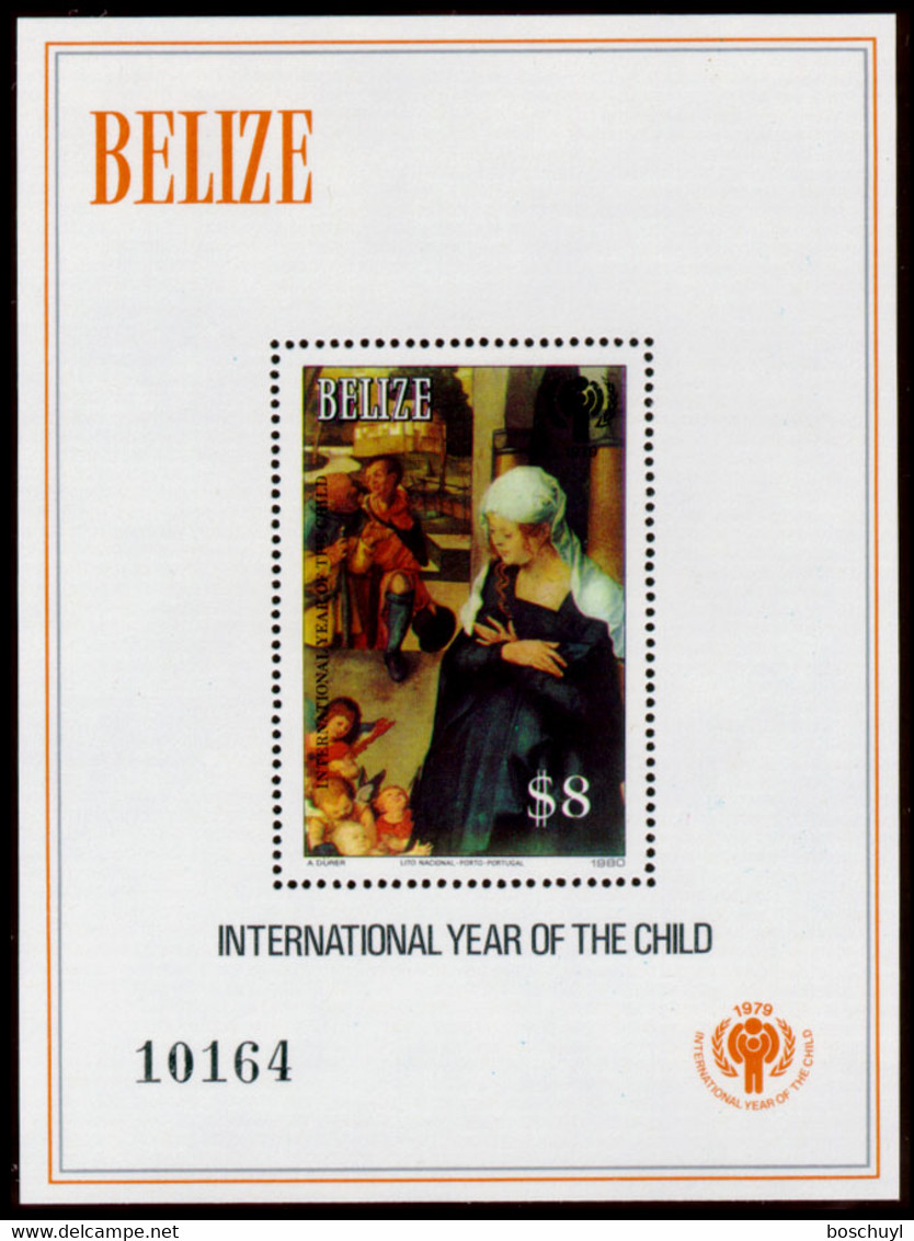 Belize, 1979, International Year Of The Child, IYC, Painting, United Nations, MNH, Michel Block 24 - Belize (1973-...)