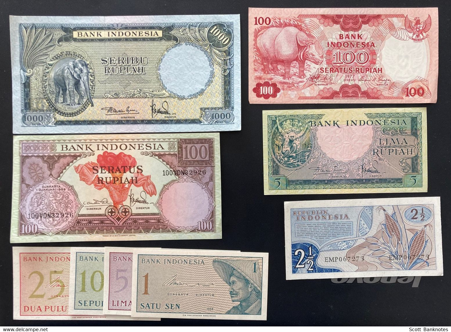 9 X Indonesia Banknotes - Indonesia