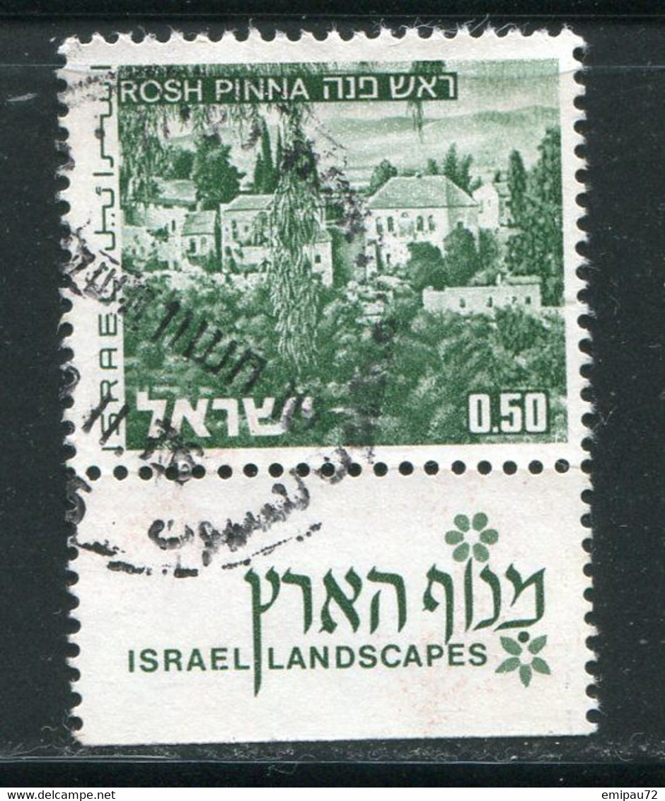 ISRAEL- Y&T N°465- Oblitéré - Usati (con Tab)