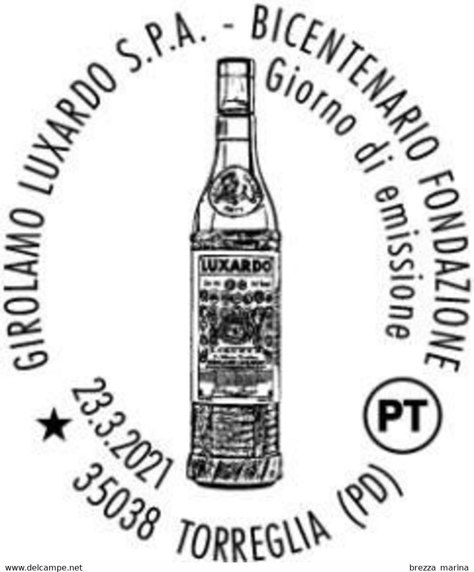 Nuovo - MNH - ITALIA - 2021 - 200 Anni Della Girolamo Luxardo S.p.A. – Liquori - Maraschino – Logo - B - Alfanumerico - 2021-...: Nieuw/plakker