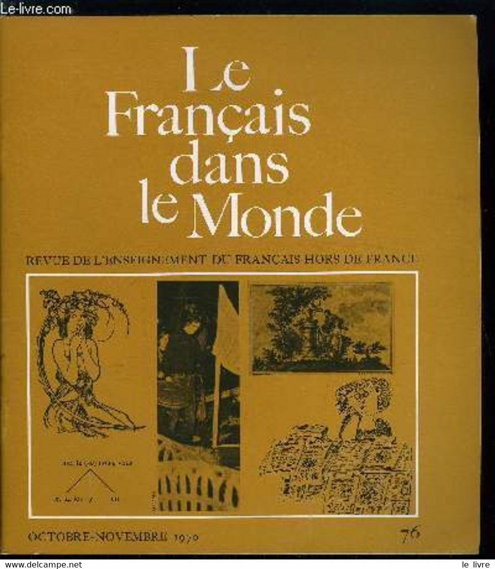 Le Français Dans Le Monde N° 76 - Aspects Phonostylistiques De L'articulation Et Des éléments Prosodiques Par Pierre R. - Atlas