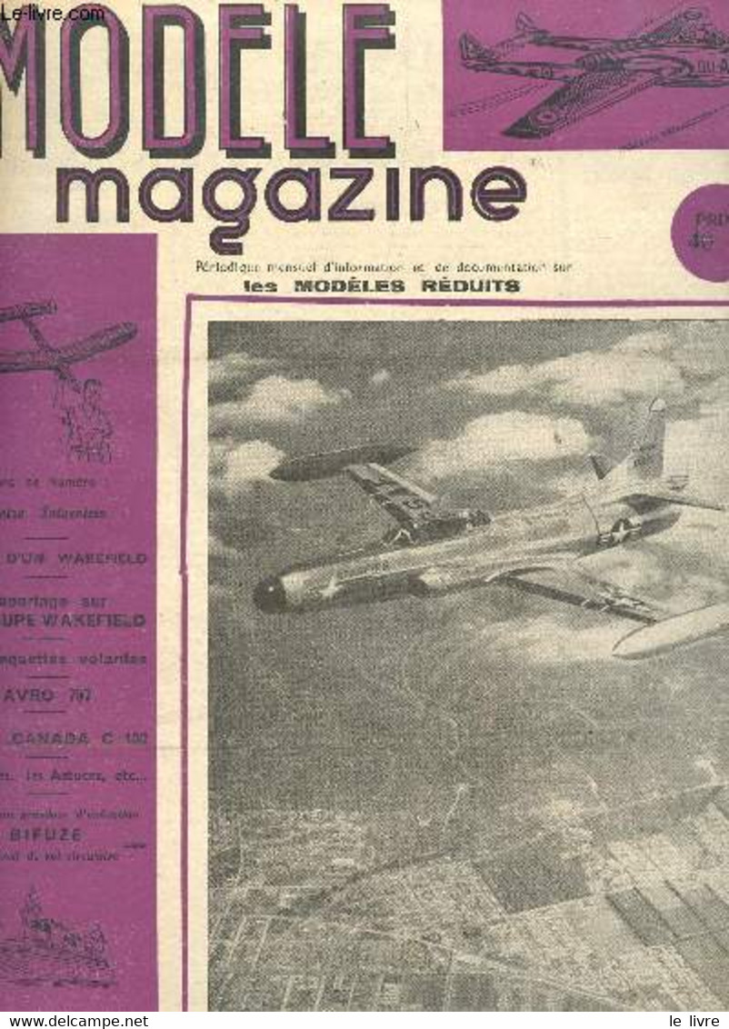 MODELE MAGAZINE - N°35 - OCTOBRE 1952 / Plan D'un Wakefield - Reportage Sur La Coupe Wakefield - Les Maquettes Volantes - Modellismo