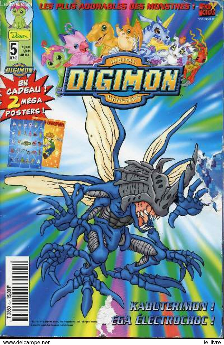 Digimon, Digital Monsters - N°5 - Kabuterimon ! Méga Electrochoc ! - Non Renseigné - 2001 - Otros & Sin Clasificación