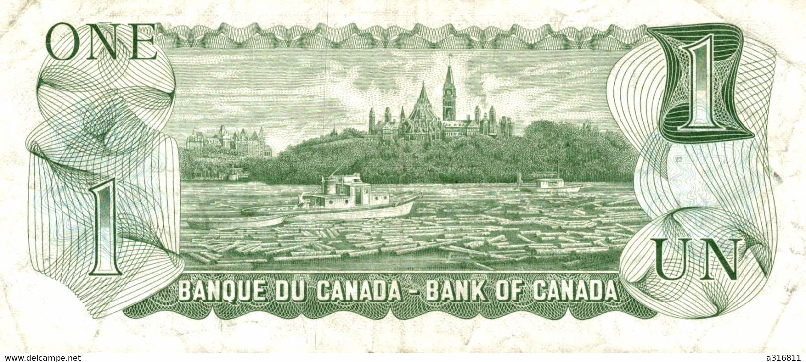 BANKNOTE: BANK OF CANADA/ BANQUE DU CANADA ONE- UN DOLLAR - Canada