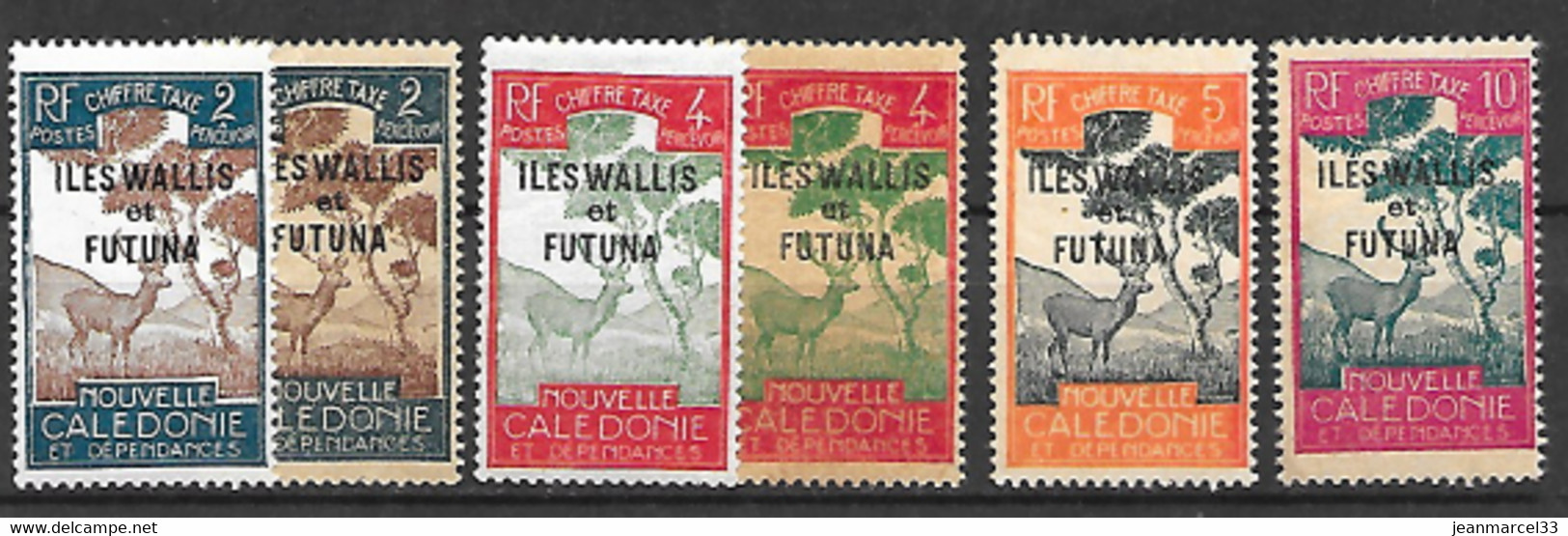 Wallis Et Futuna 6 Timbres Taxe Neufs Avec Ou Sans Charnière - Timbres-taxe