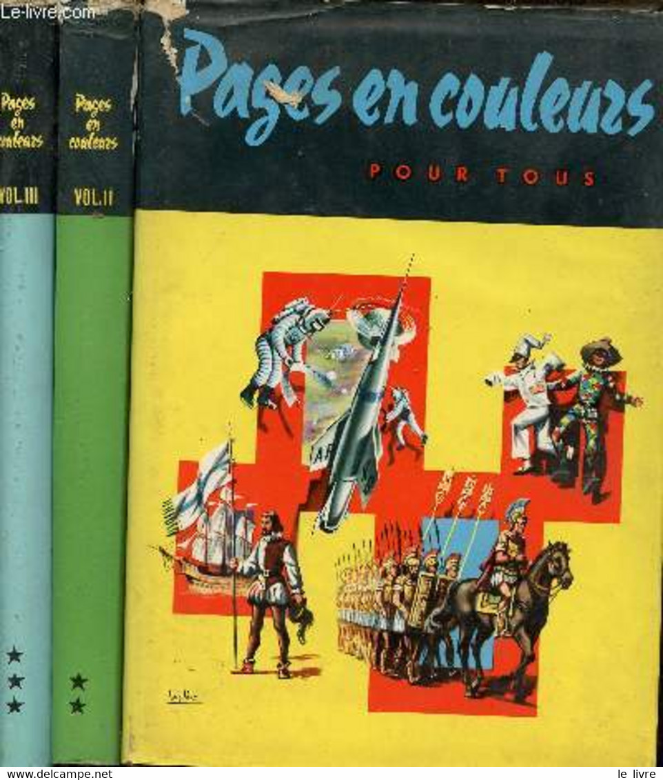 Pages En Couleurs Pour Tous - En 3 Tomes - Tomes 1 + 2 + 3. - Collectif - 0 - Encyclopédies