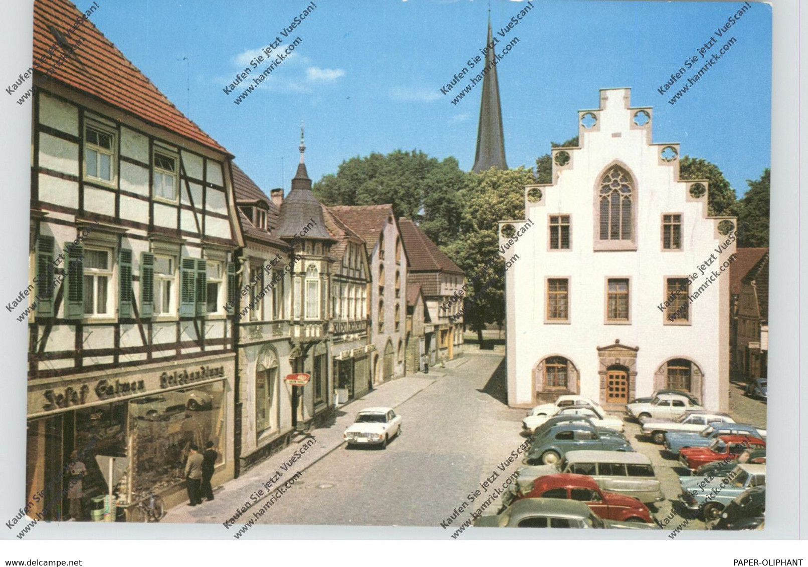 3492 BRAKEL, Rathaus, Marktplatz, OPEL, FORD, VOLKSWAGEN - Brakel