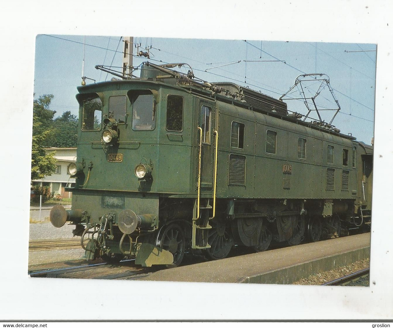 BULACH 18 .7 .1972 CHEMINS DE FER FEDERAUX SUISSES (CFF) LOCOMOTIVE POUR TRAINS DIRECTS Ae 3/6 II 10449 - Bülach