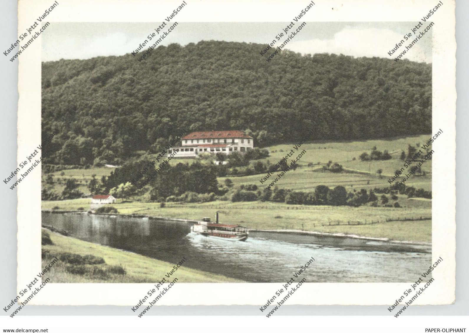 3472 BEVERUNGEN, Berghotel Waldfrieden, Weserdampfer, 1956 - Beverungen