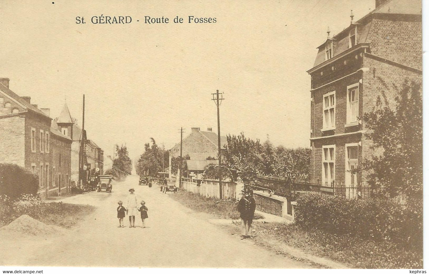 ST. GERARD (METTET) : Route De FOSSES - RARE CPA - Mettet