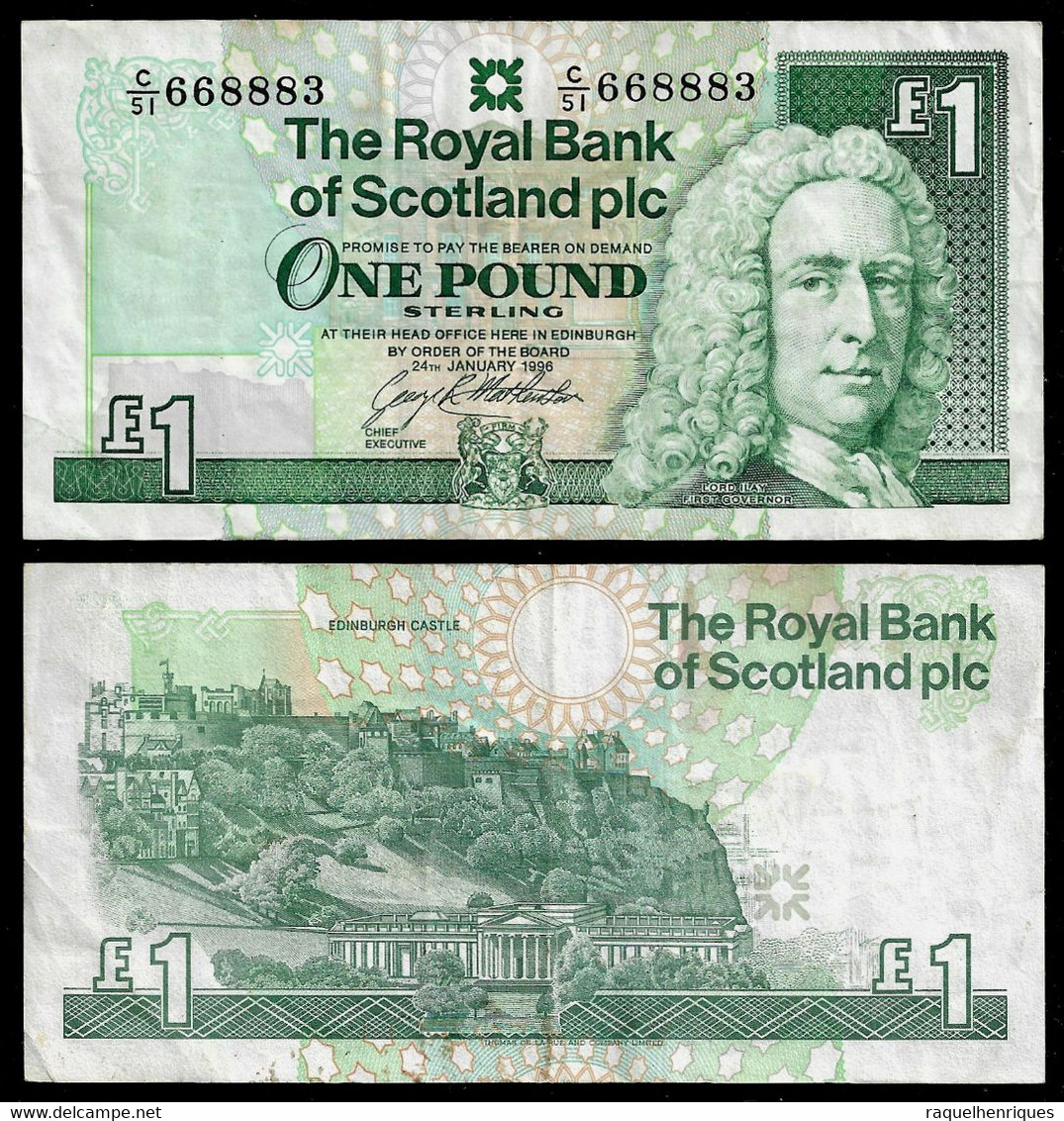 UNITED KINGDOM - SCOTLAND - 1 POUND 1996 P#351c F/VF (NT#03) - 1 Pound