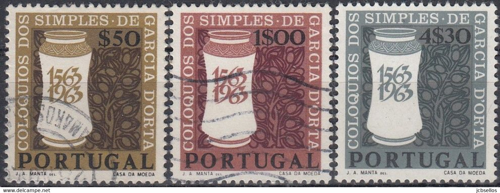 PORTUGAL 1964 Nº 935/937 USADO - Oblitérés