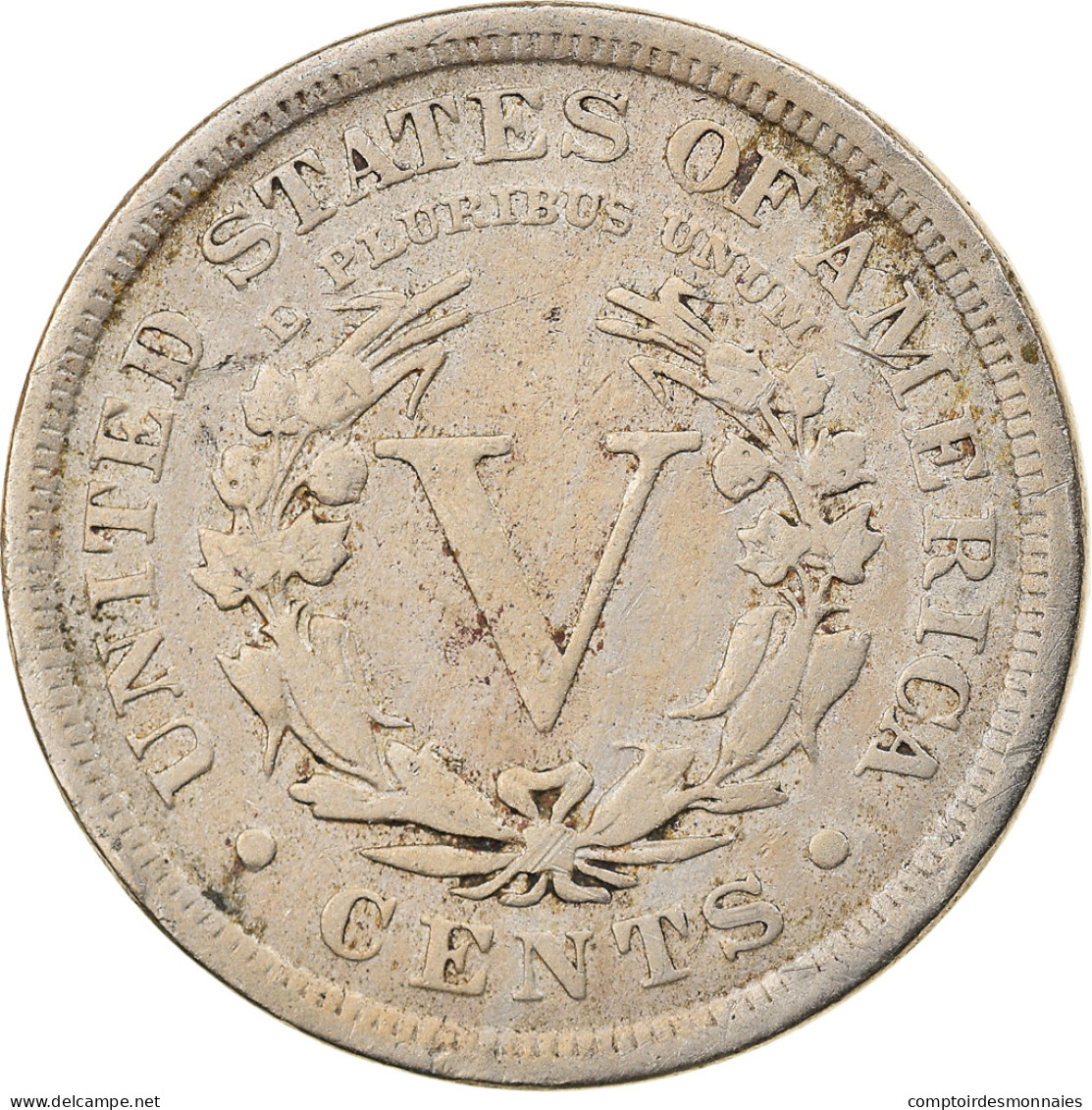 Monnaie, États-Unis, Liberty Nickel, 5 Cents, 1910, U.S. Mint, Philadelphie - 1883-1913: Liberty