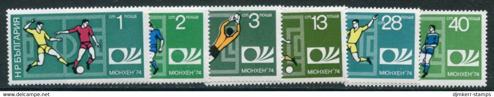 BULGARIA 1974 Football World Cup MNH / **.  Michel 2326-31 - Ungebraucht