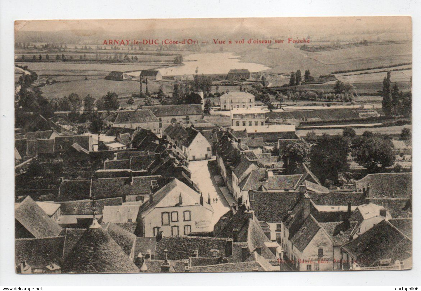 - CPA ARNAY-LE-DUC (21) - Vue à Vol D'oiseau Sur Fouché - Edition Rimet-Bazin - - Arnay Le Duc