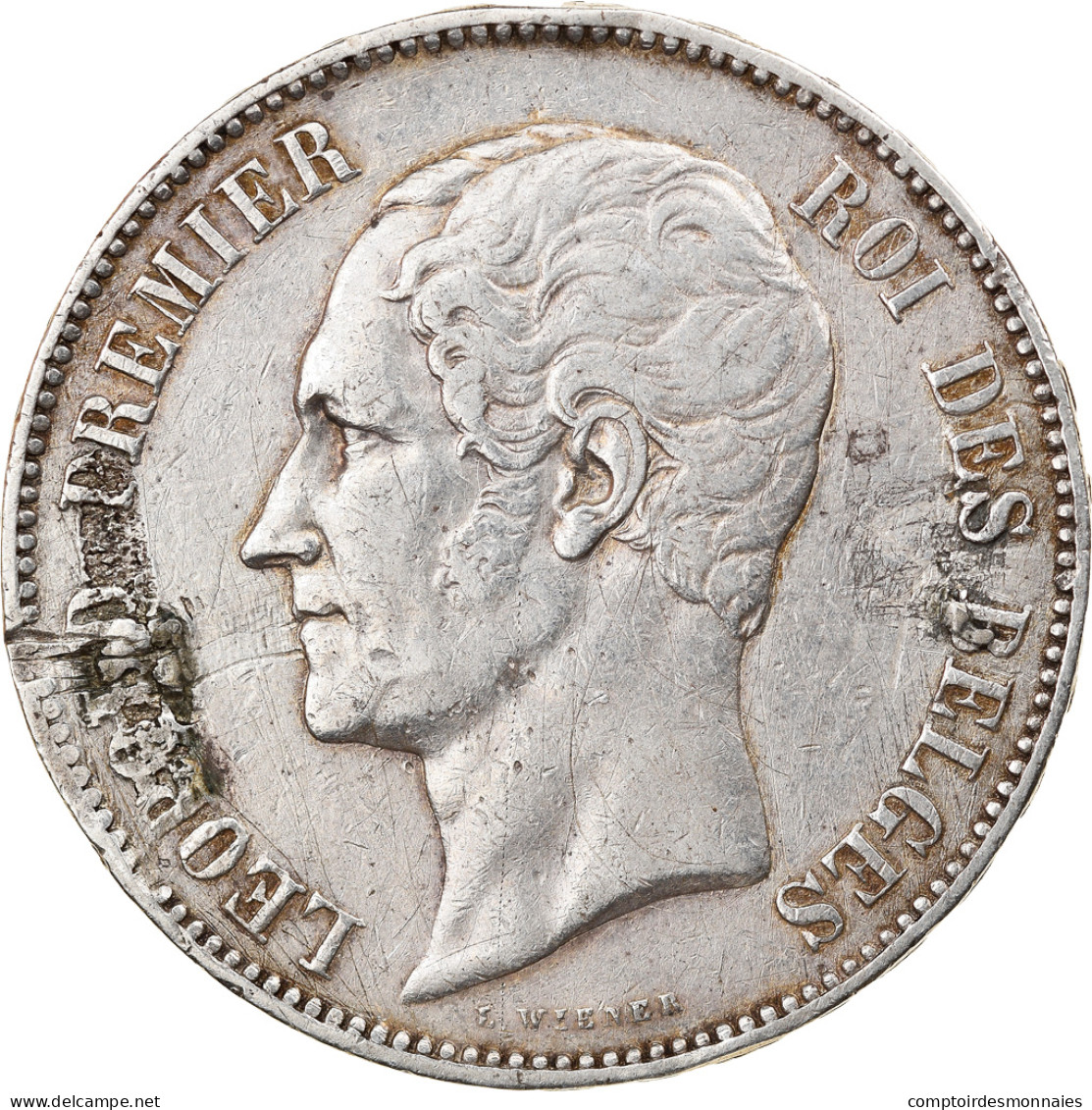 Monnaie, Belgique, Leopold I, 5 Francs, 1853, TTB, Argent, KM:2.1 - 5 Francs