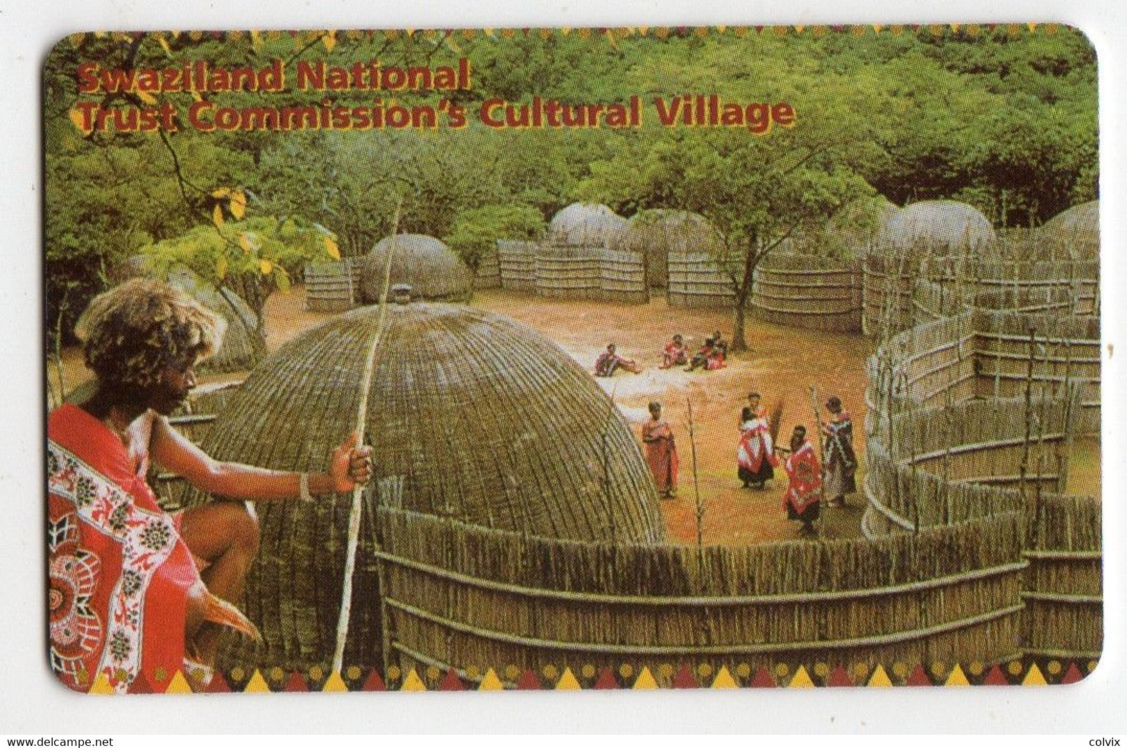 SWAZILAND Ref MV Cards SWA-09 VILLAGE E20 Date 03/2001 - Swaziland