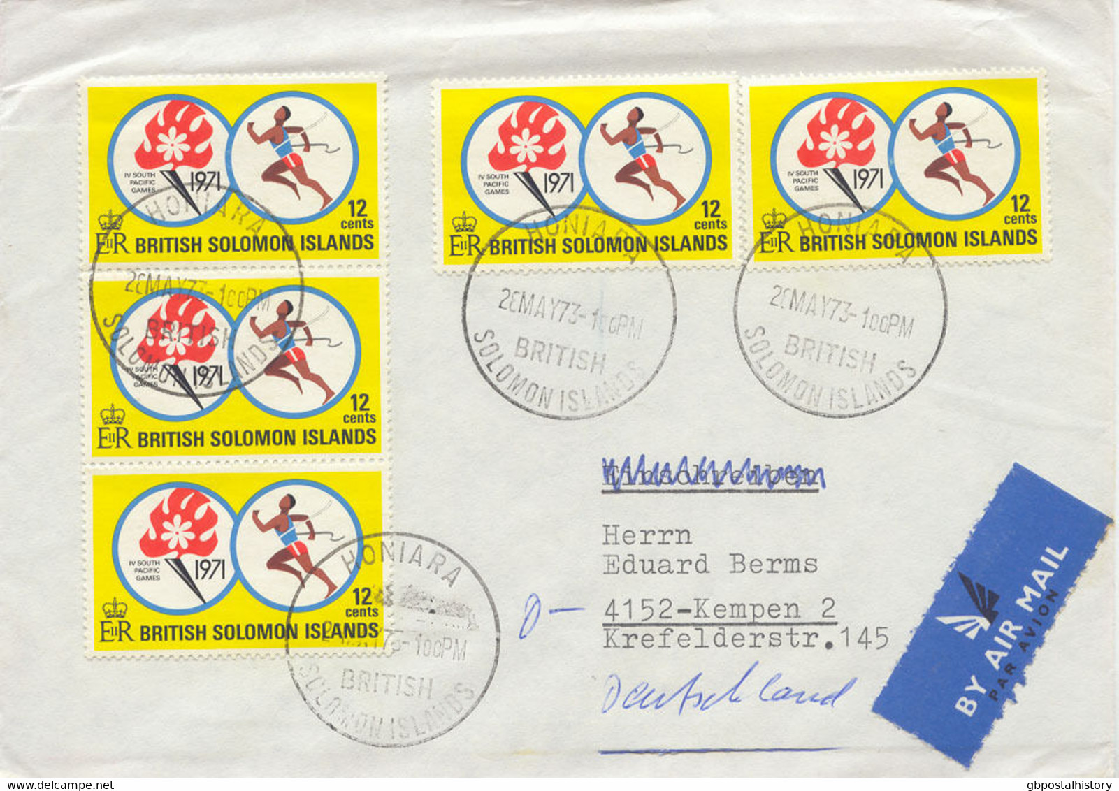 SOLOMON ISLANDS 1971 4th.SOUTH PACIFIC SPORT GAMES 12 C Short-distance Run - Salomonseilanden (...-1978)