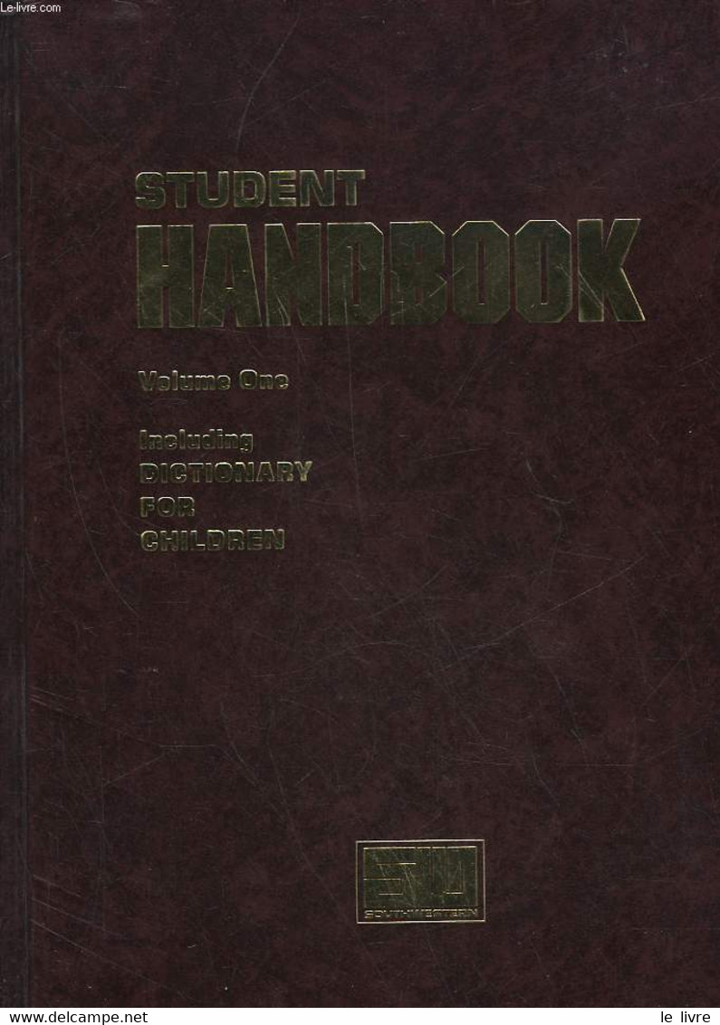 STUDENT HANDBOOK INDLUDING VOLUME 1 - COLLECTIF - 1989 - Dizionari, Thesaurus