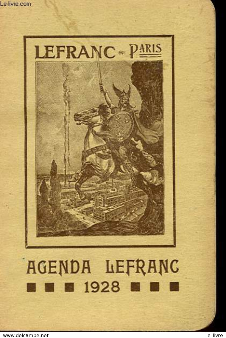 ETABLISSEMENTS LEFRANC - AGENDA 1928 - COLLECTIF - 1928 - Agenda Vírgenes