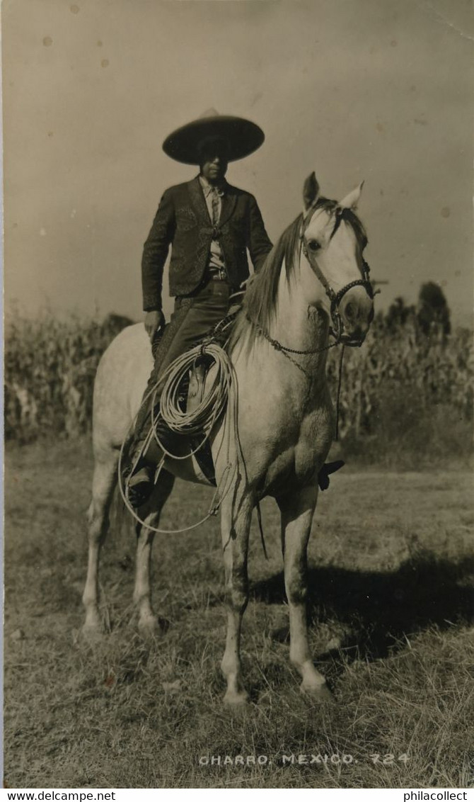 Mexico // Carte Photo - RPPC // Charro 1936// RARE - Mexico