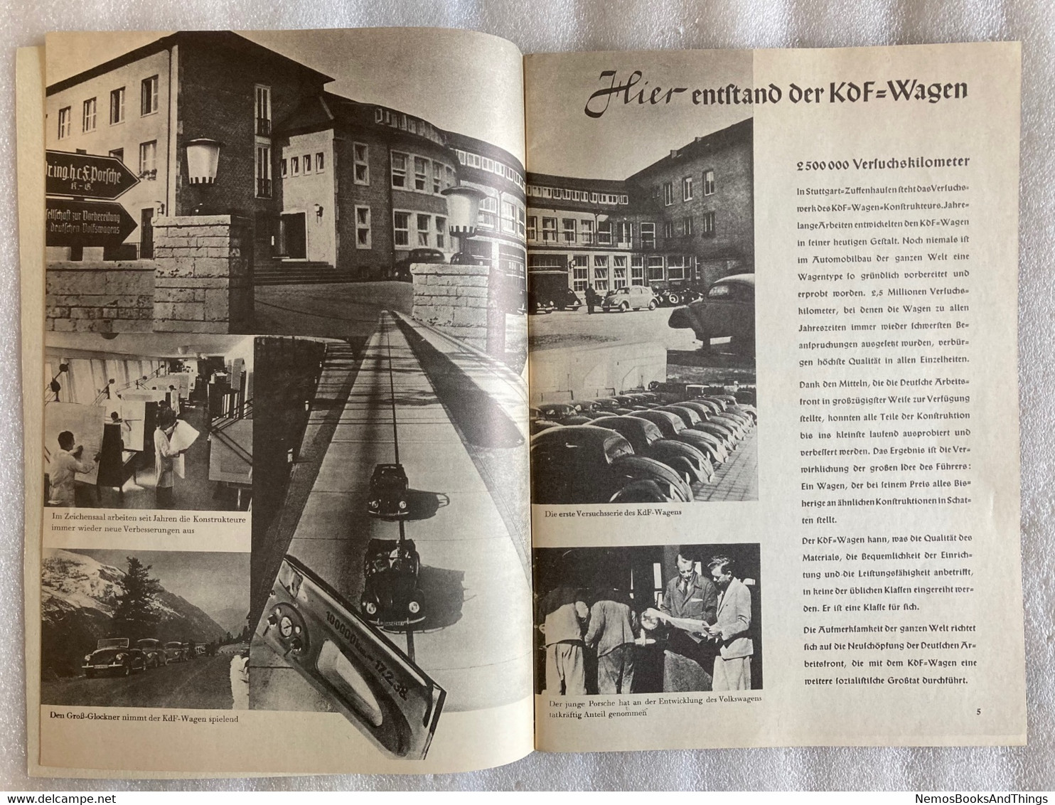 Vnim  kdf-Wagen - Kraft durch Freude - Hitler Propaganda - Kever - Oorlog - War - Beetle - VW - Reprint 1989