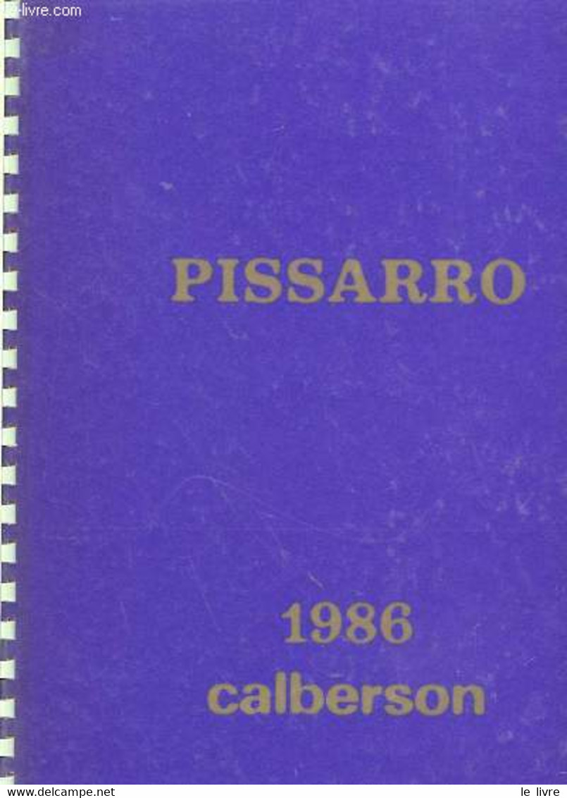 PISSARO - COLLECTIF - 1986 - Agendas & Calendarios