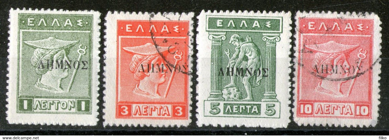 Greece,1912 Overprint Lemnos MLH *+ Used,as Scan - Unused Stamps