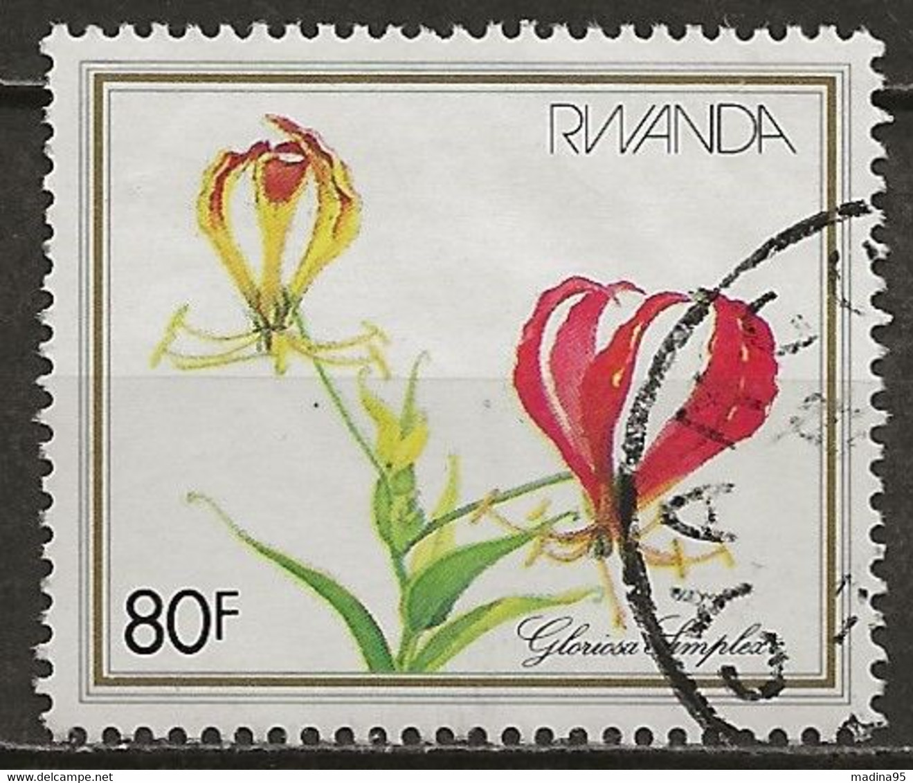 RWANDA: Obl., N° YT 1054, TB - Usados